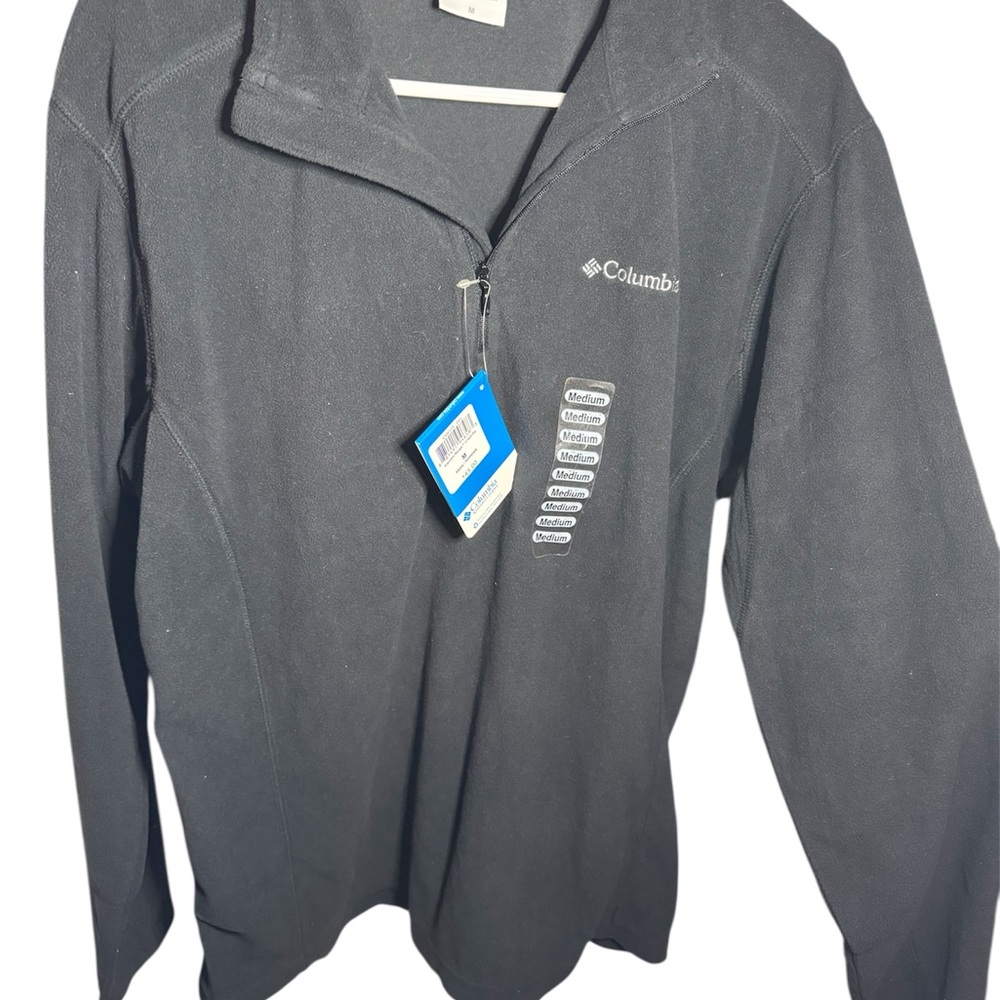 Columbia Fleece Quarter-Zip Pullover | Black | Size M NWT